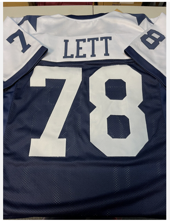 Men Cowboys #78 LEON LETTSEWN STITCHED HOME GAMEDAY JERSEY SIZE XLG SUPER BOWL Thanksgiving jersey->nfl hats->Sports Caps